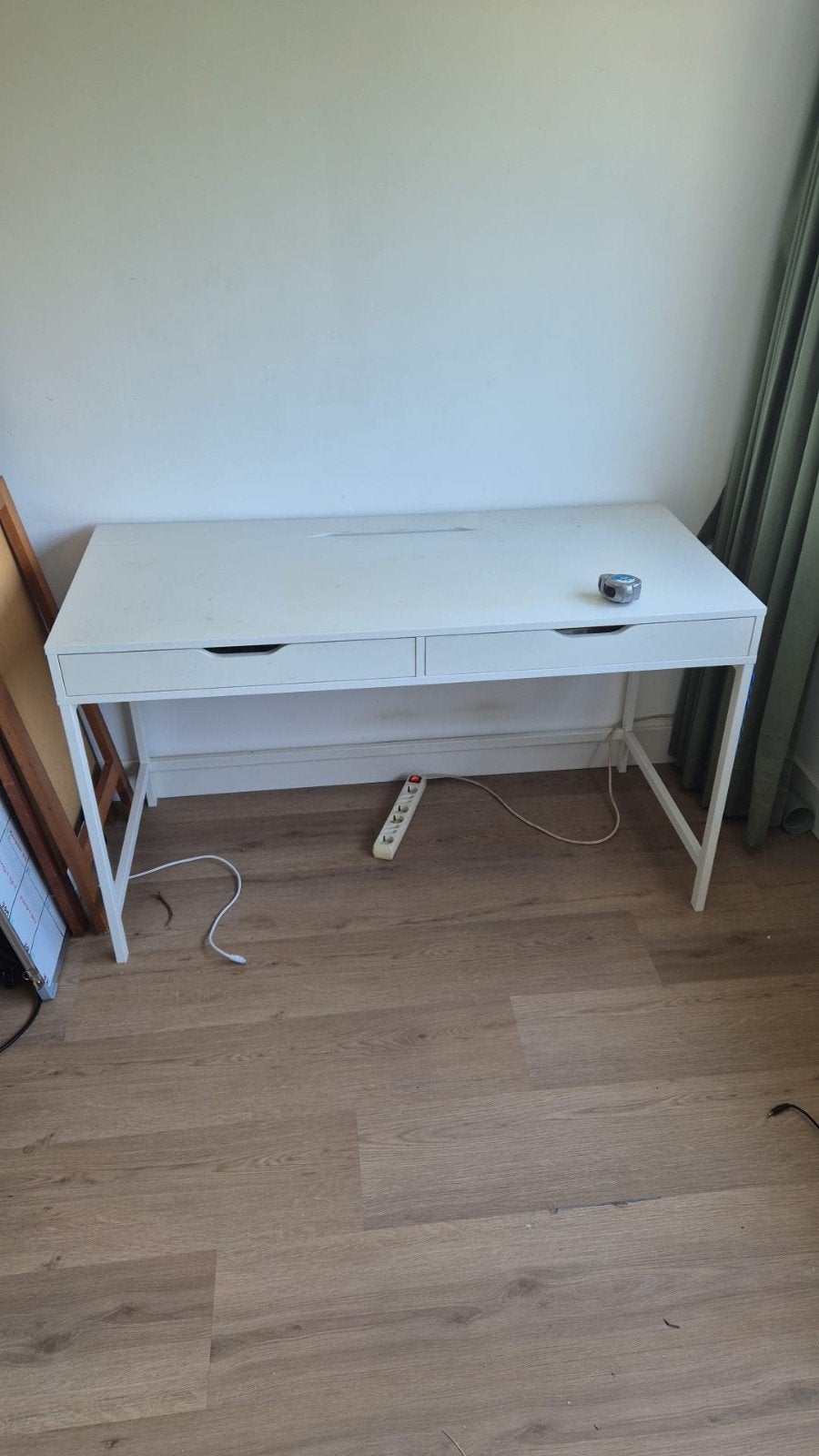 ikea alex bureau met kabelgoot, Ophalen, Gebruikt, 132 cm, Spaanplaat of MDF