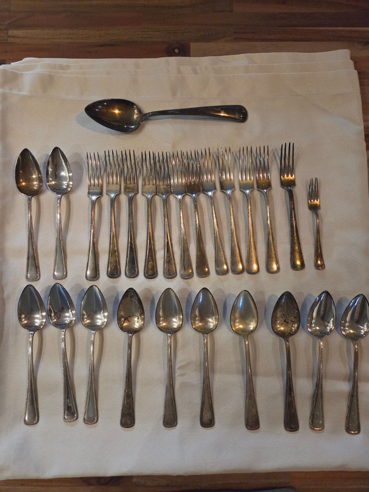 Gero 90/100 Verzilverd Bestekset - Vintage, Antiek en Kunst, Ophalen of Verzenden