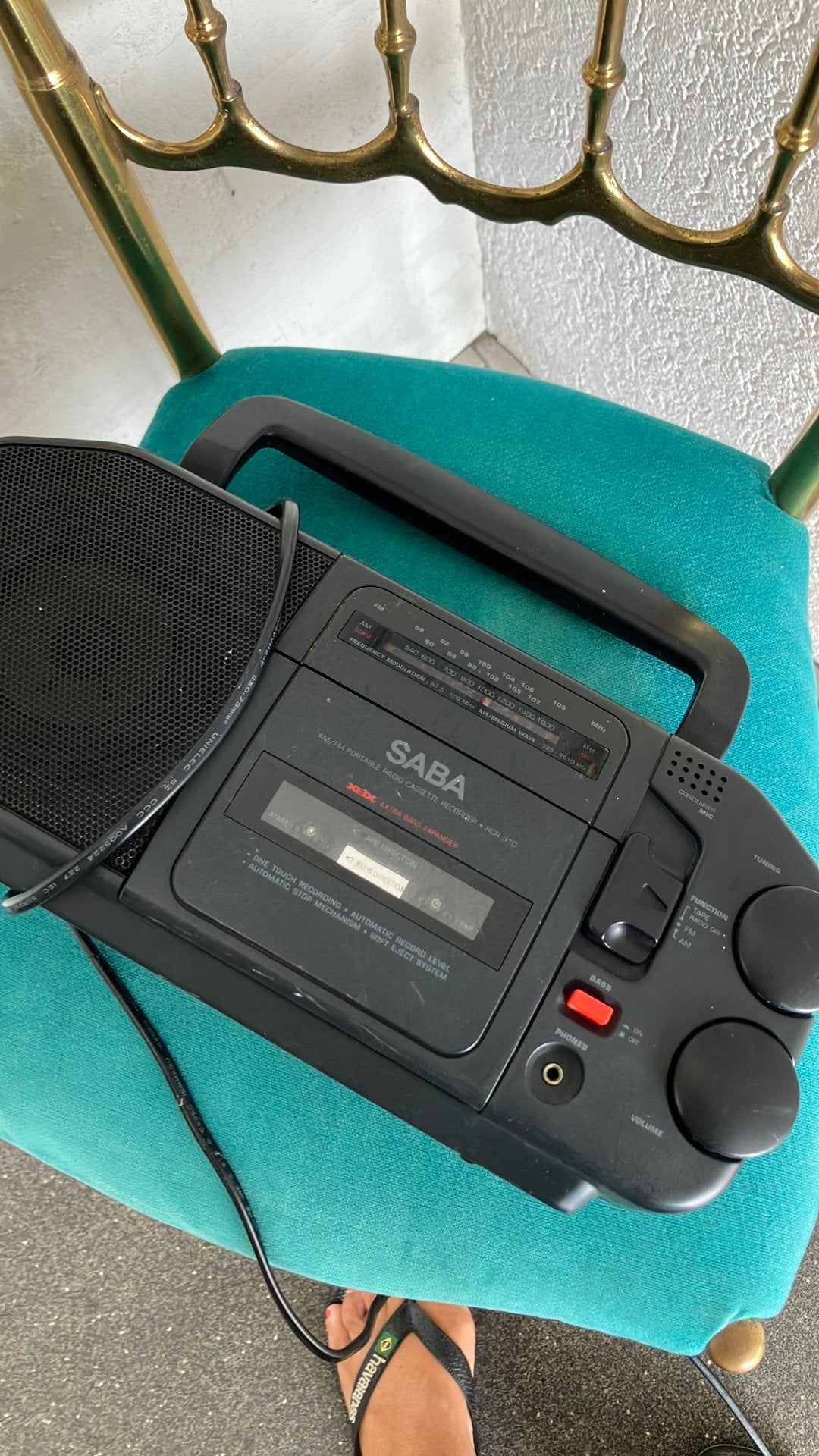 Saba radio met cassette, Ophalen of Verzenden, Gebruikt
