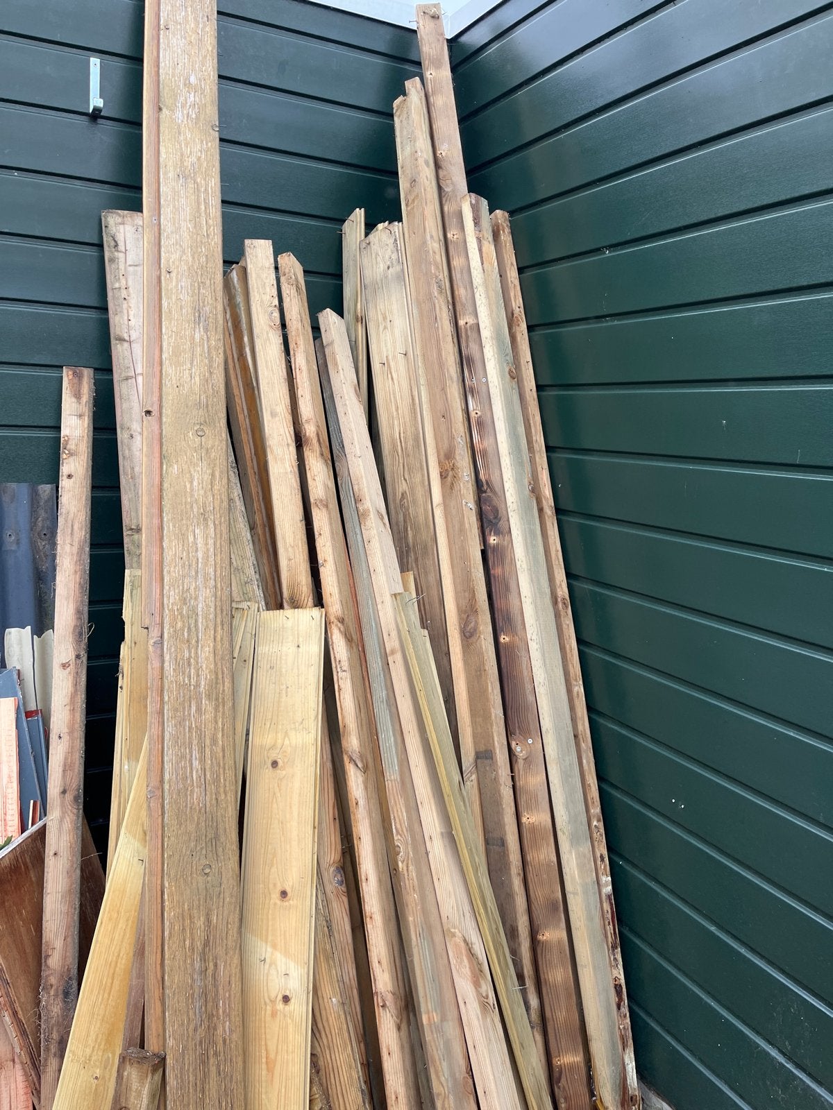 Geïmpregneerd tuinhout: balken en planken (1.20m & 2.00m), Gebruikt, 50 mm of meer, Balk, Ophalen