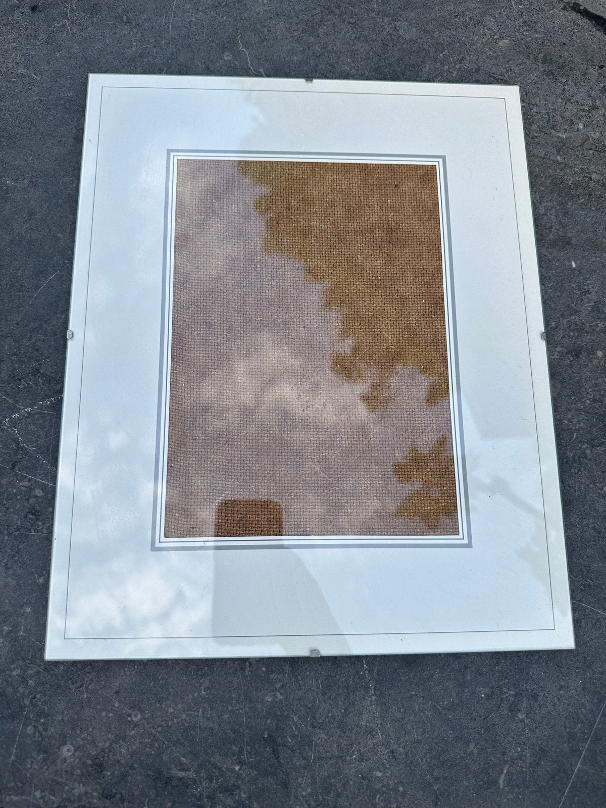 Strakke fotolijst met passe-partout, Huis en Inrichting, Ophalen of Verzenden, Gebruikt, Overige materialen, Minder dan 50 cm
