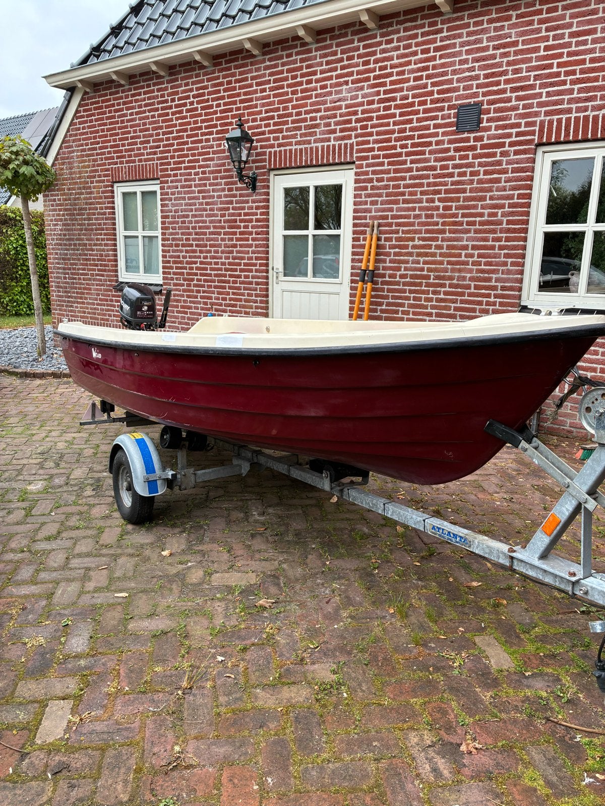 Diverse polyester boot en bijboten te koop, Ophalen, Kunststof, Gebruikt, Met roeispanen of peddels