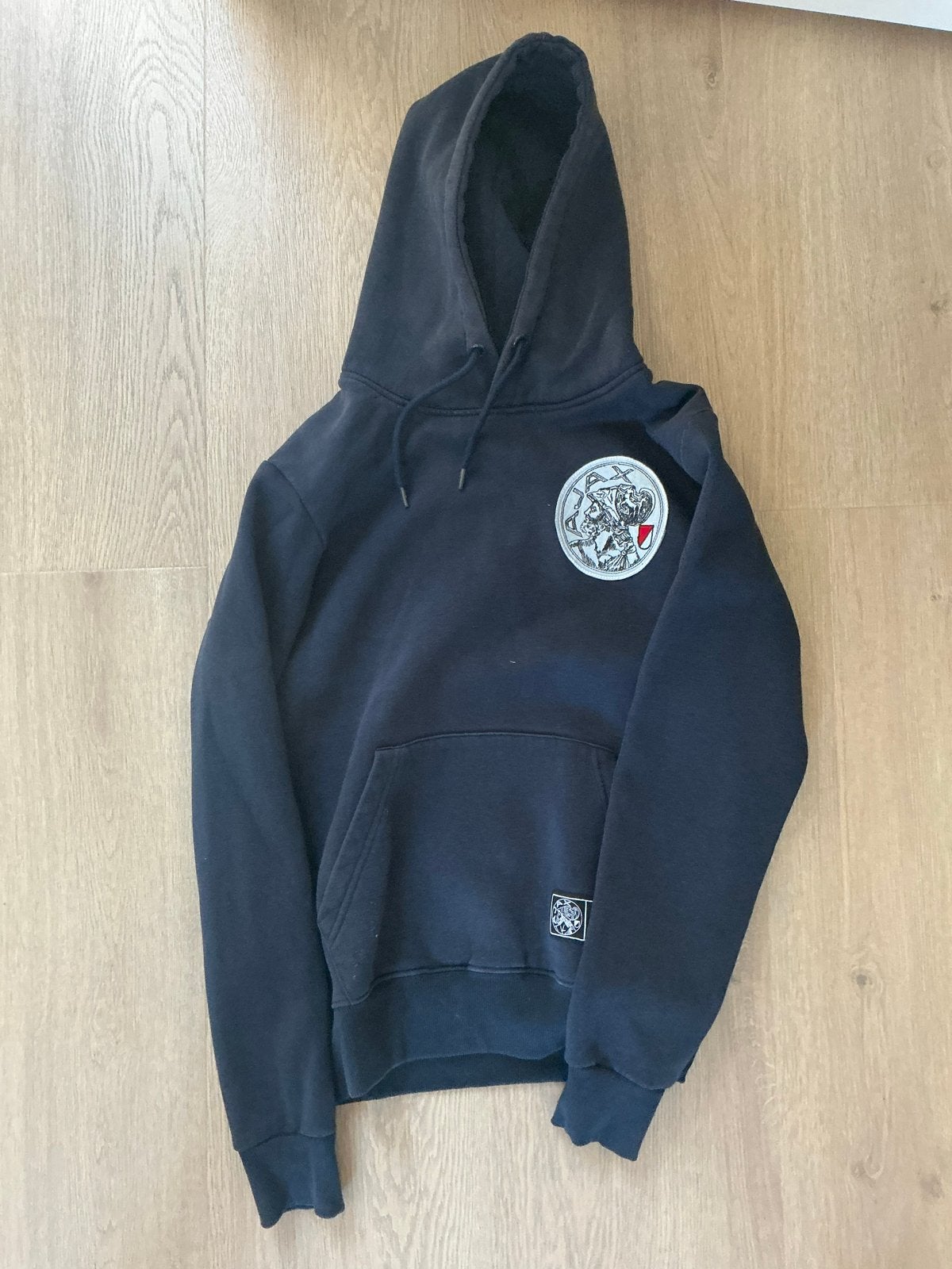 Ajax Hoodie Donkerblauw Maat S - Goede Conditie, Ophalen of Verzenden, Gebruikt