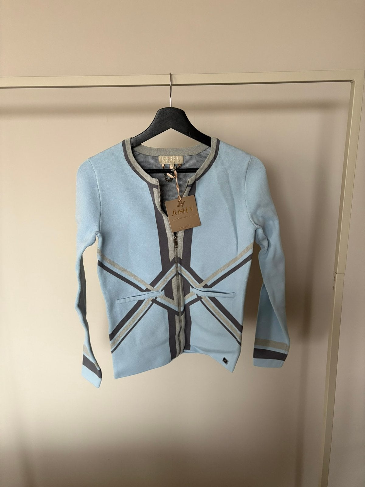 Josh V Bowien vest - maat XS - blauw met grijs - nieuw, Ophalen of Verzenden, Nieuw, Maat 34 (XS) of kleiner, Blauw