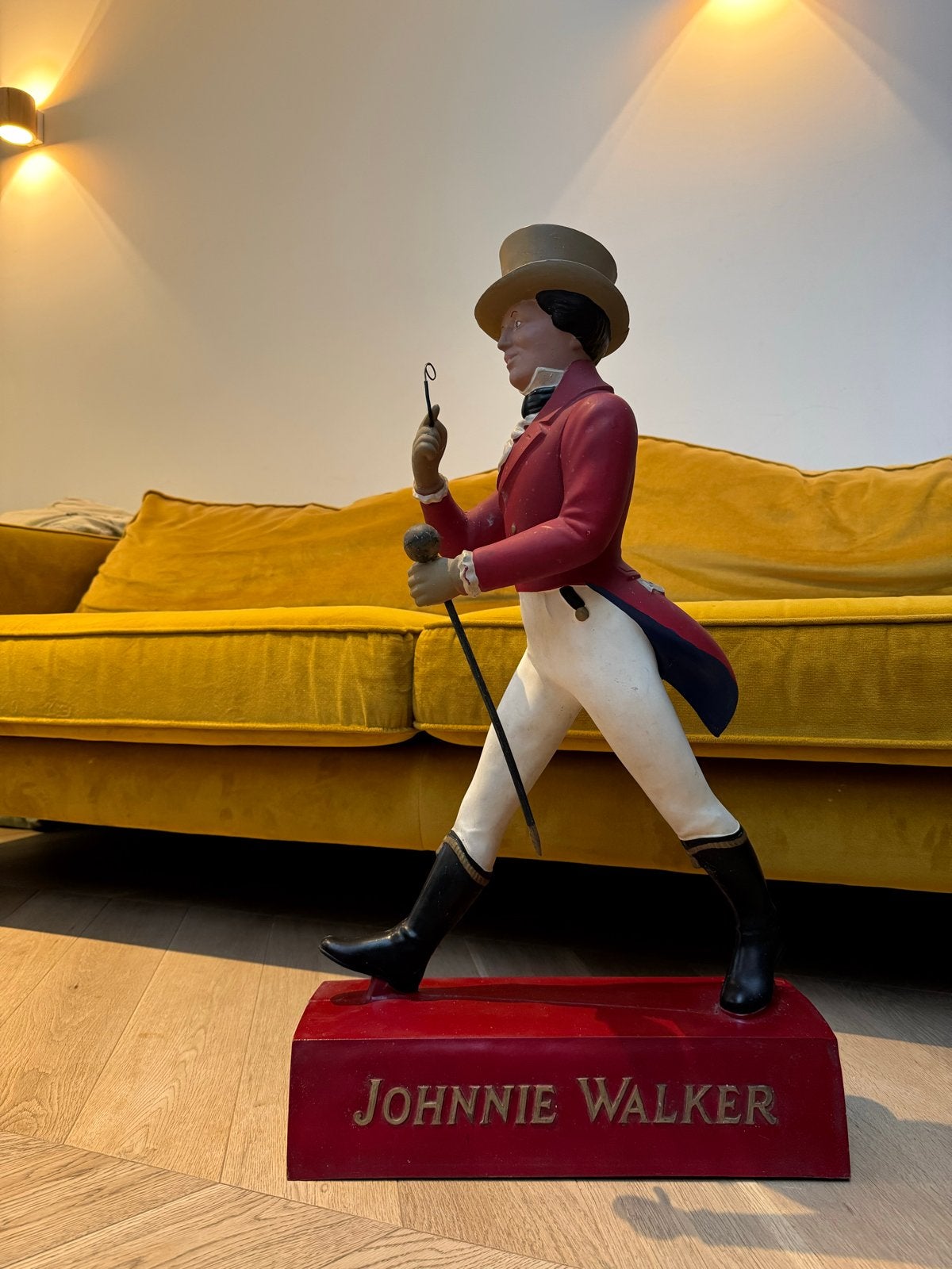 Vintage Johnnie Walker Striding Man Beeld - 70cm, Ophalen of Verzenden, Gebruikt