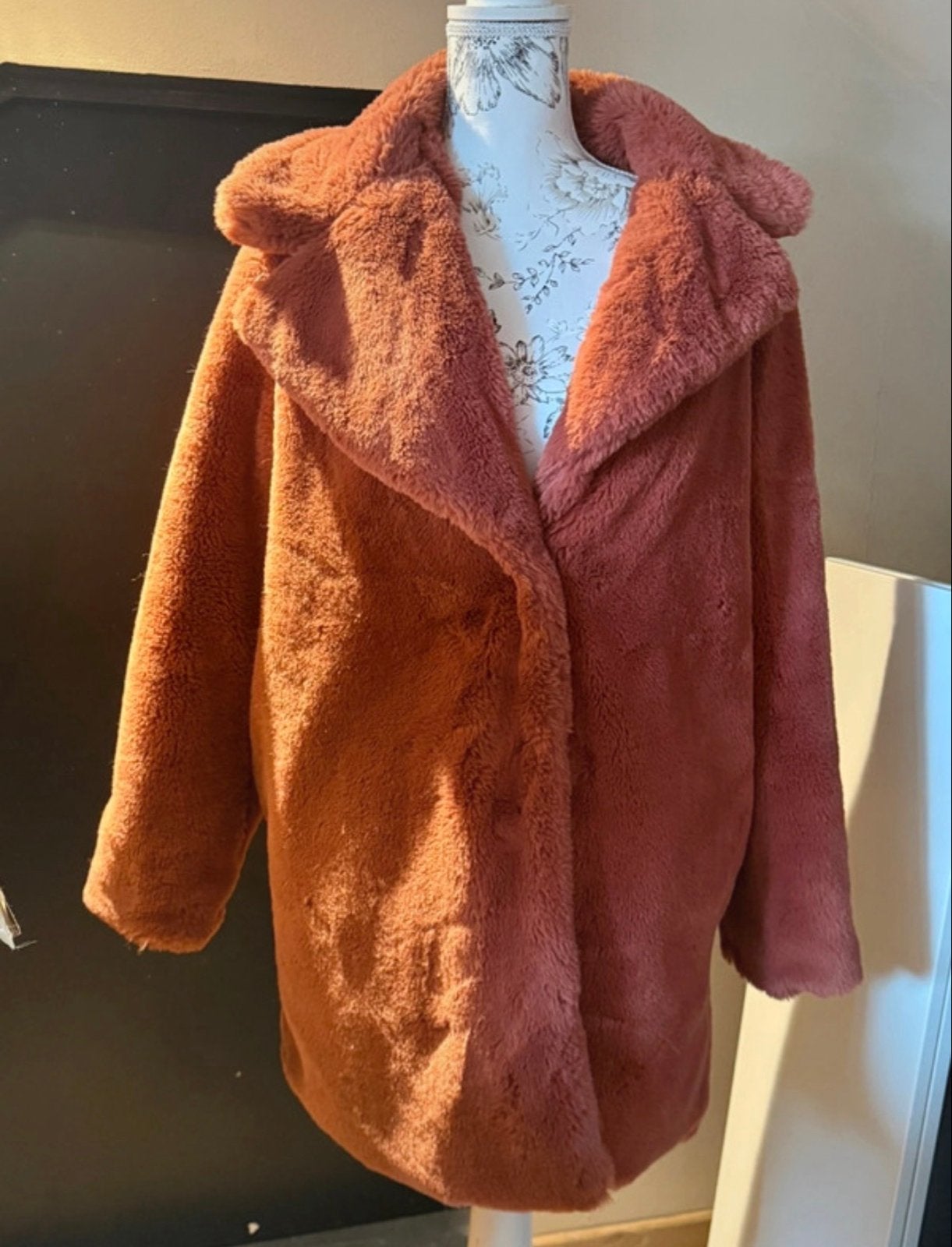 Roze teddy jas - Maat M, Kleding | Dames, Ophalen of Verzenden, Zo goed als nieuw, Maat 38/40 (M), Roze