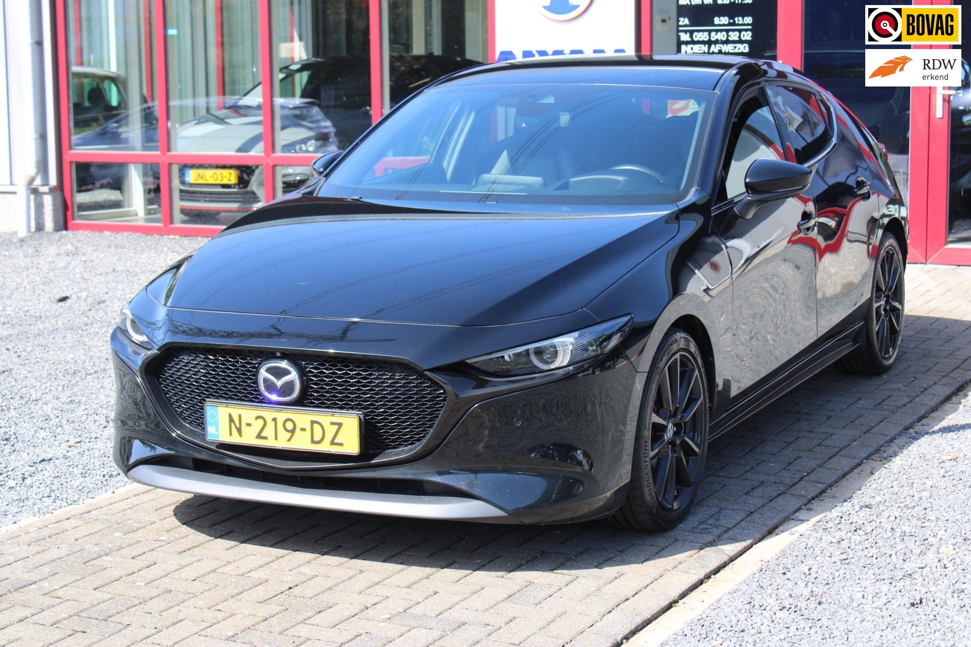 Mazda 3 2.0 e-SkyActiv-X M Hybrid 180 Luxury, Auto's, Voorwielaandrijving, Gebruikt, 4 cilinders, Zwart