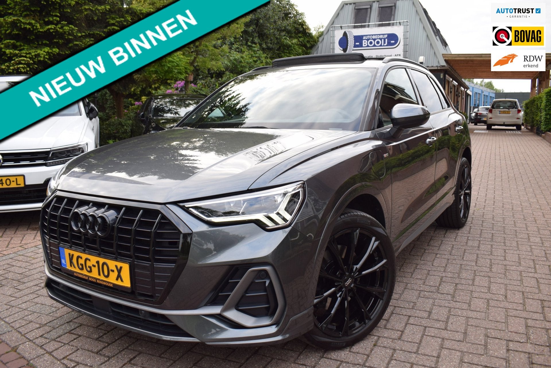 Audi Q3 45 TFSI e S-LINE/PANODAK/LEDER/360 CAMERA/CARPLAY/KE, Adaptive Cruise Control, Gebruikt, Hybride Elektrisch/Benzine, 13 kWh