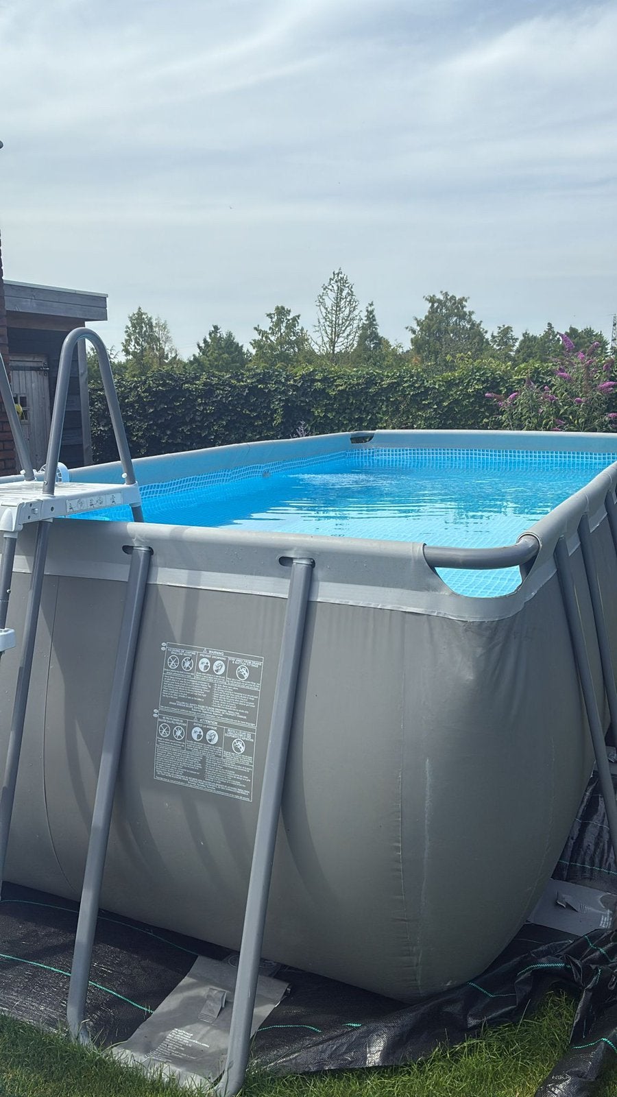 Intex ultra frame zwembad 549 x 274 x 132 T.E.A.B., Tuin en Terras, Zwembaden, Gebruikt, 200 tot 300 cm, Rechthoekig, Ophalen