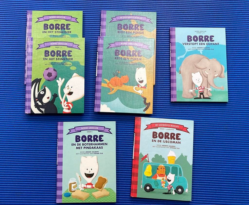 BORRE paars en rood groep 1 en 1/2 en 2, Boeken, Ophalen of Verzenden, Zo goed als nieuw, Fictie algemeen