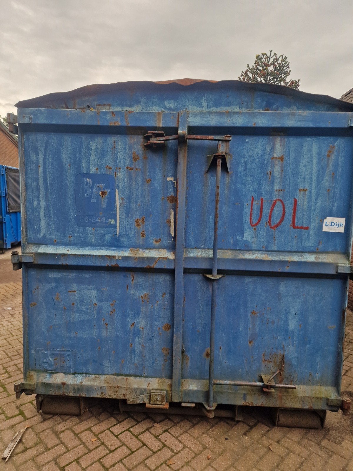 Dichte afzetcontainer met kabel systeem, voor afval of opsla, Ophalen