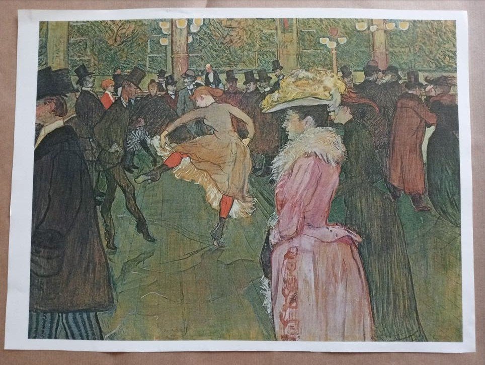 Henri de Toulouse-Lautrec dansend koppel print, Ophalen of Verzenden