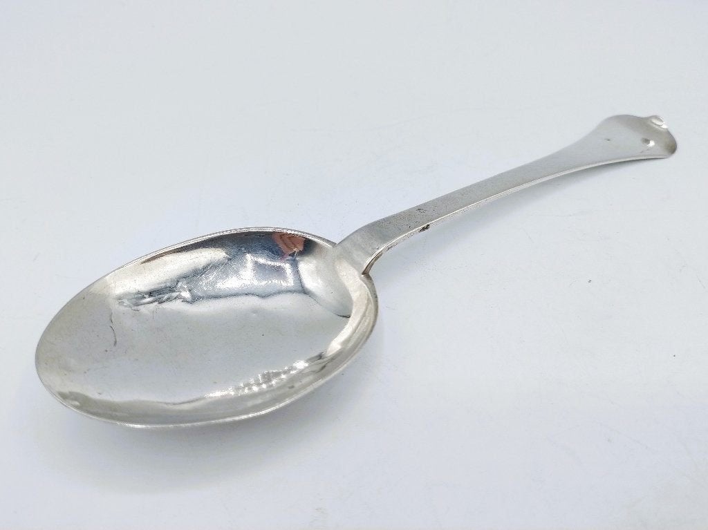 Zilveren lepel, F. de Booser, Groningen, 1746, Antiek en Kunst, Verzenden, Zilver