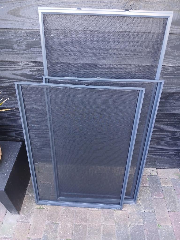 4 inzethorren antraciet aluminium voor kunststof kozijnen, Ophalen, Overige typen, Minder dan 200 cm, Nieuw