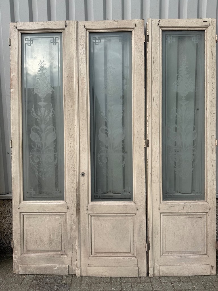 Zeer bijzondere ensuitedeuren met uniek geetst glas, Doe-het-zelf en Verbouw, Deuren en Horren, Jurgen.hoogenboezem@gmail.com