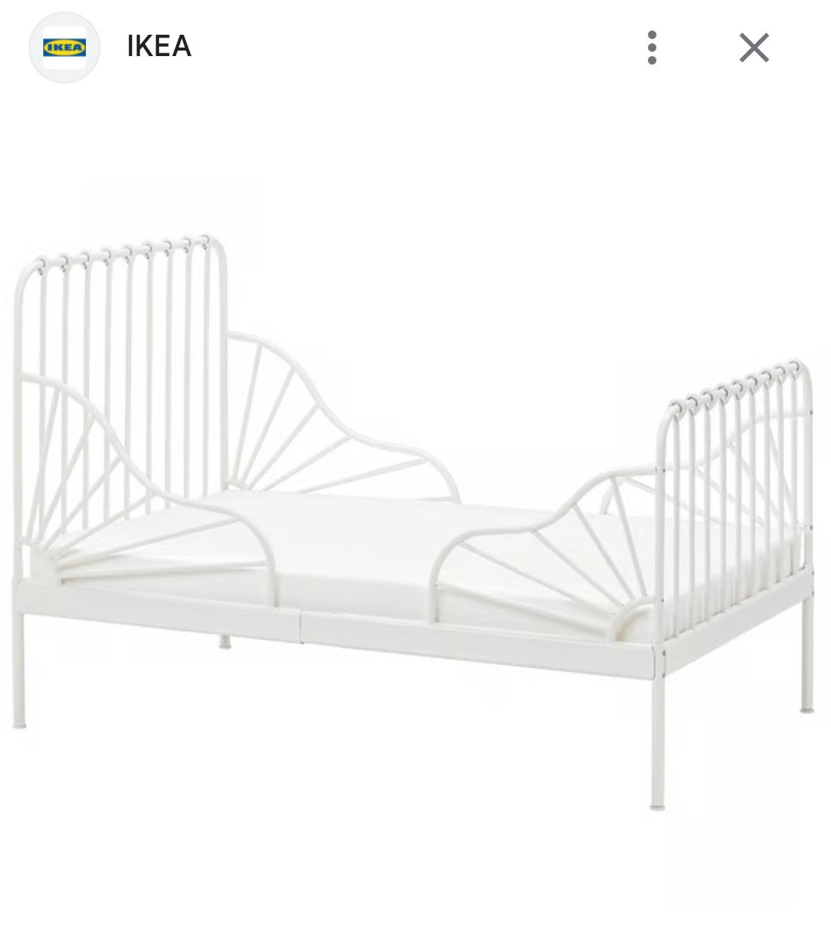Kinder bed wit, Ophalen, Zo goed als nieuw, 180 cm of meer, 85 tot 100 cm