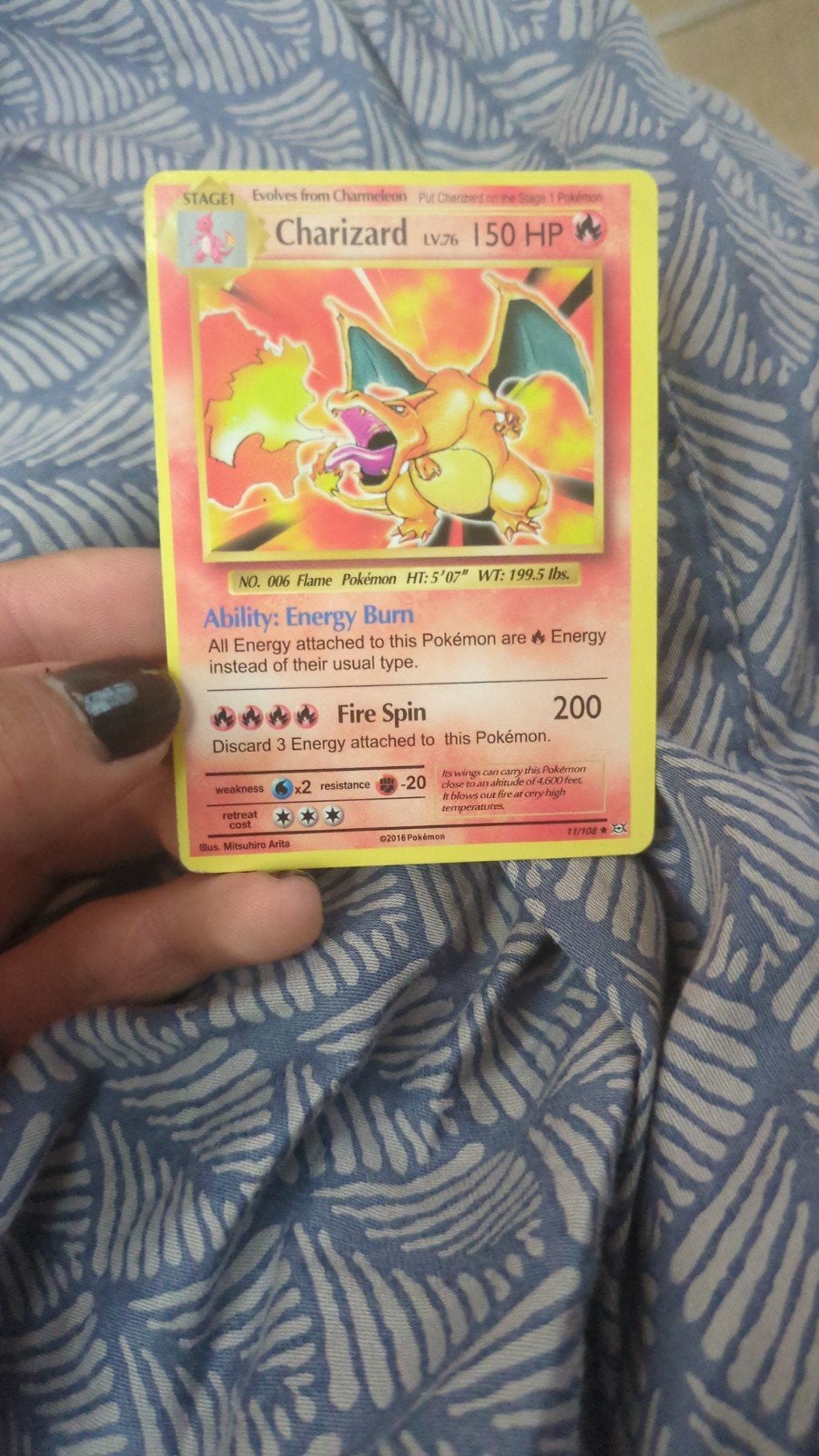 Charizard Pokémon kaart - 2016 reprint, Hobby en Vrije tijd, Verzamelkaartspellen | Pokémon, Ophalen of Verzenden