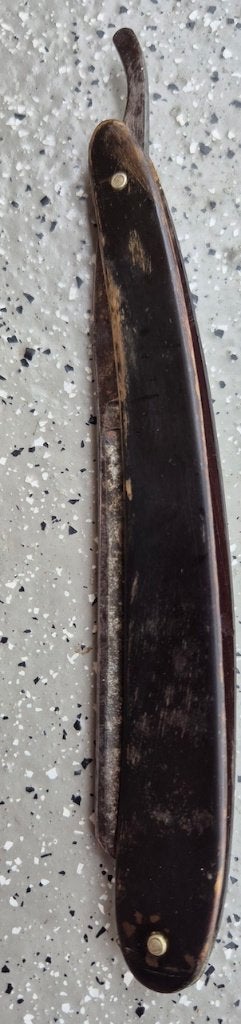 Antieke scheermes (Made From Roxo Steel)., Antiek en Kunst, Ophalen of Verzenden