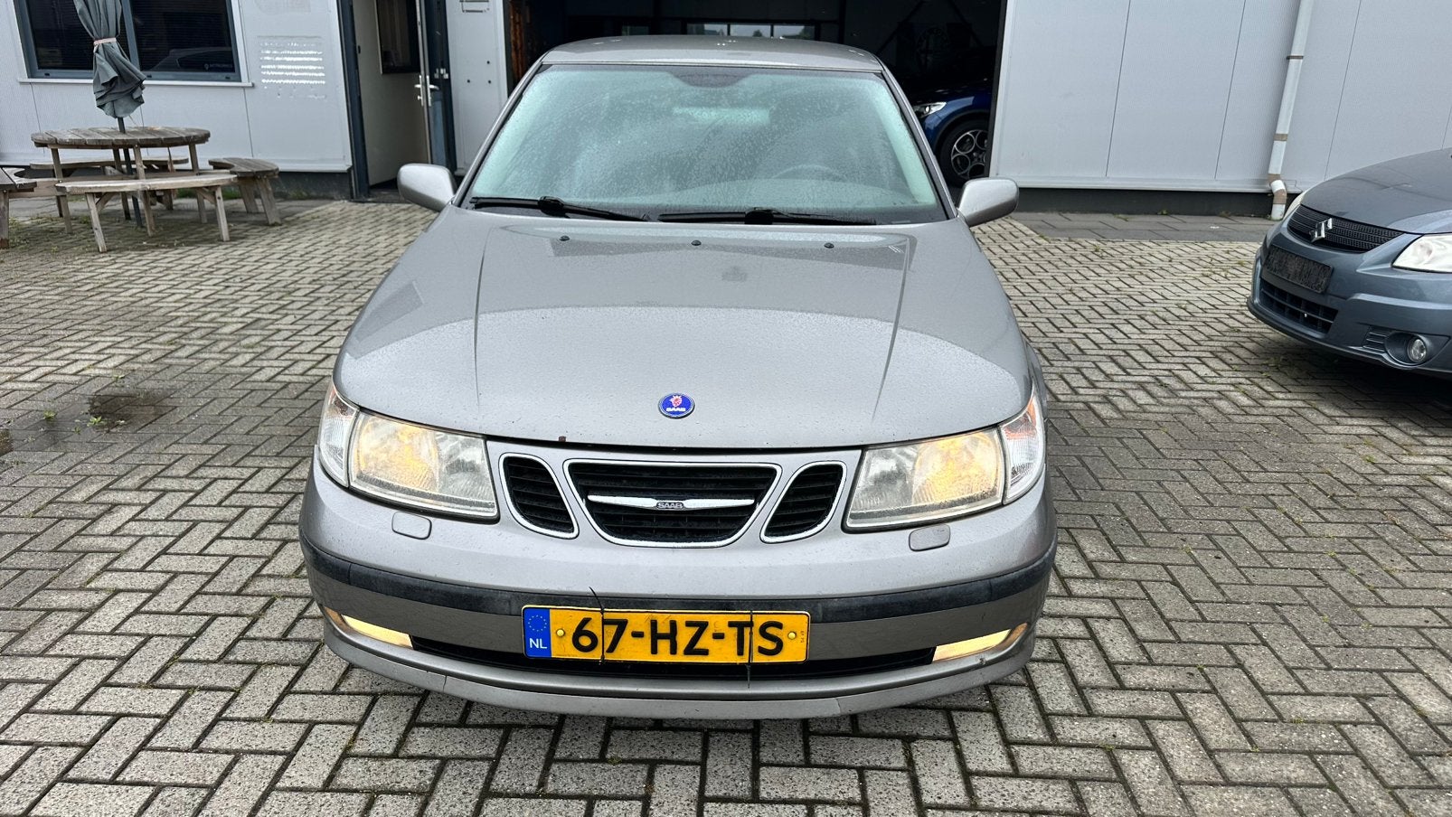 Saab 9-5 3.0 T V6 AUT 2002 Grijs, Auto's, Saab, Zwart, 6 cilinders, 750 kg, Saab 9-5