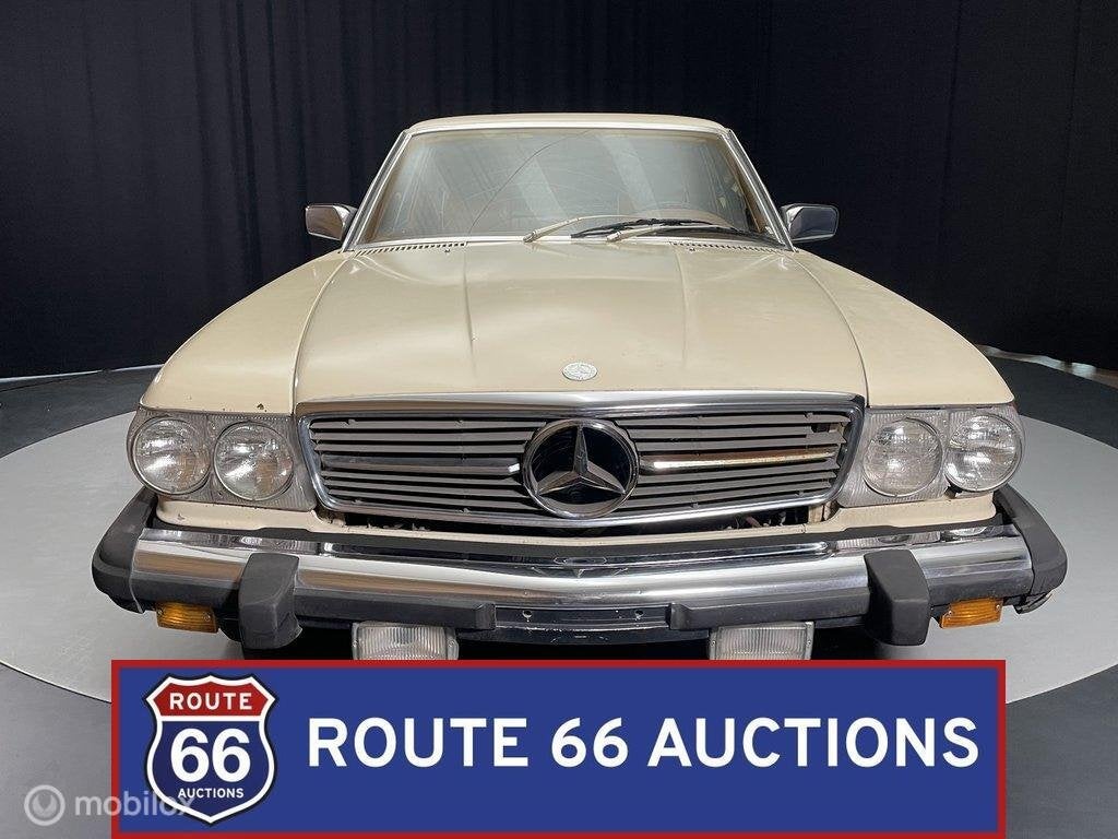 Mercedes-Benz 450 SLC | 1979 | Route 66 Auctions, Auto's, Oldtimers, Overige carrosserieën, Zwart, Mercedes-Benz, Bedrijf