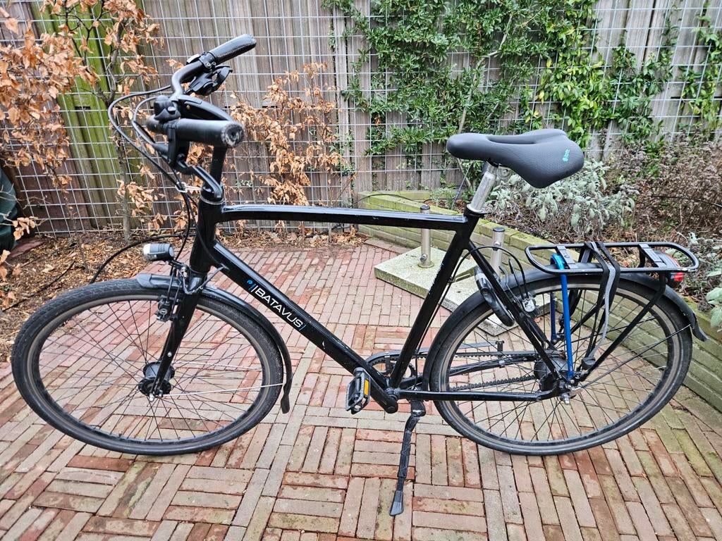Batavus Dinsdag Exclusive Heren Zwart Framemaat 61 cm, Ophalen, Gebruikt, Velgrem, Overige merken