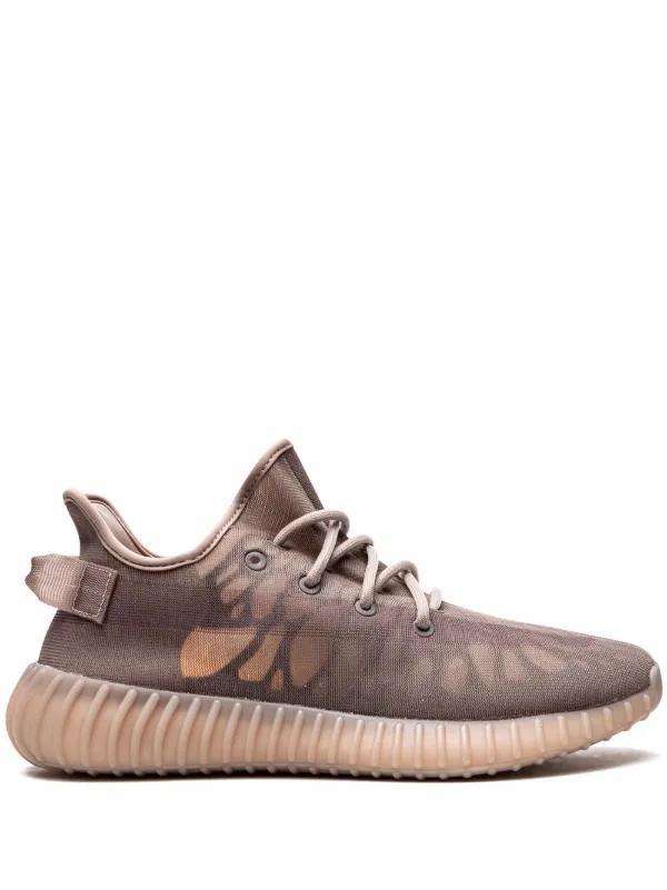 Adidas YEEZY Boost 350 V2 "Mono Mist" 42 2/3, Ophalen of Verzenden, Gedragen, Bruin, Sneakers of Gympen