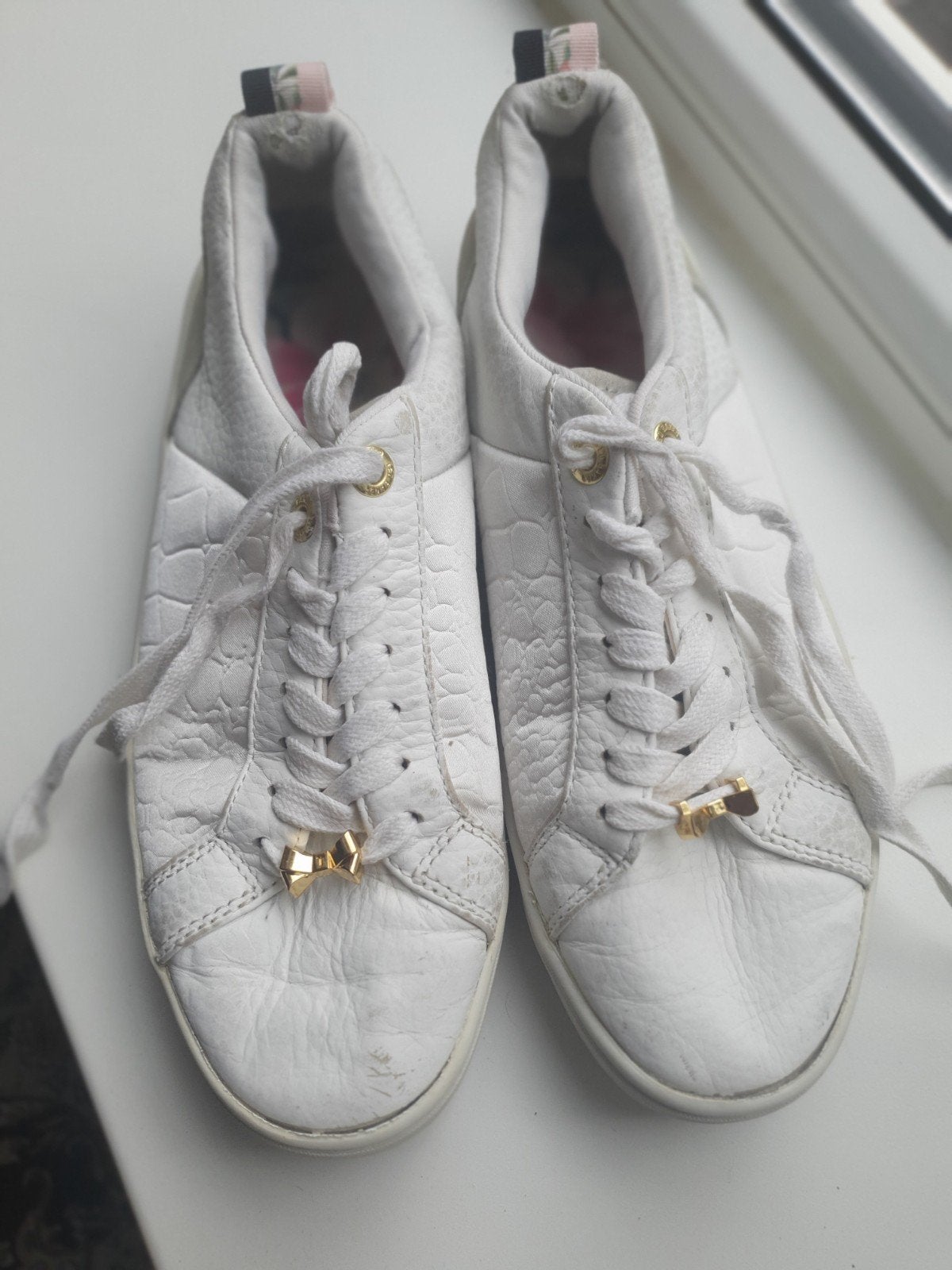 Ted Baker Witte Sneakers Maat 38, Wit, Ophalen of Verzenden, Sneakers of Gympen, Ted Baker