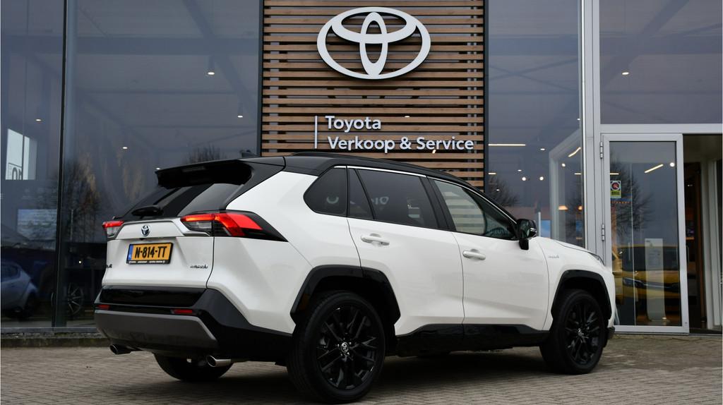Toyota RAV4 2.5 Hybrid Bi-Tone Automaat 218pk | Rondomzicht, 12 maanden, Gebruikt, 4 cilinders, Leder en Stof