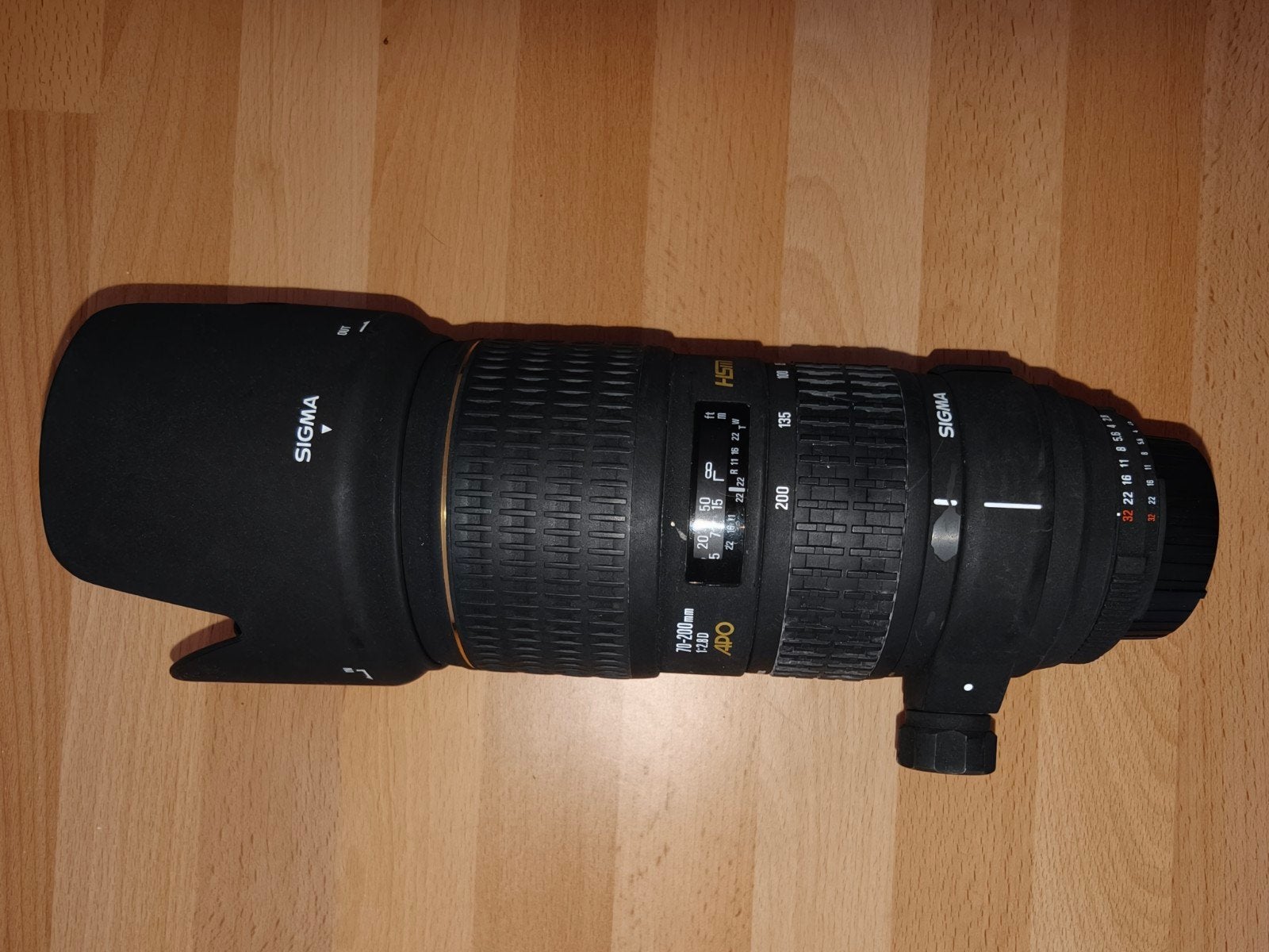 Sigma 70-200mm f/2.8 EX DG OS HSM Nikon F-mount, Gebruikt, Sigma, Zonnekap, Nikon F-mount