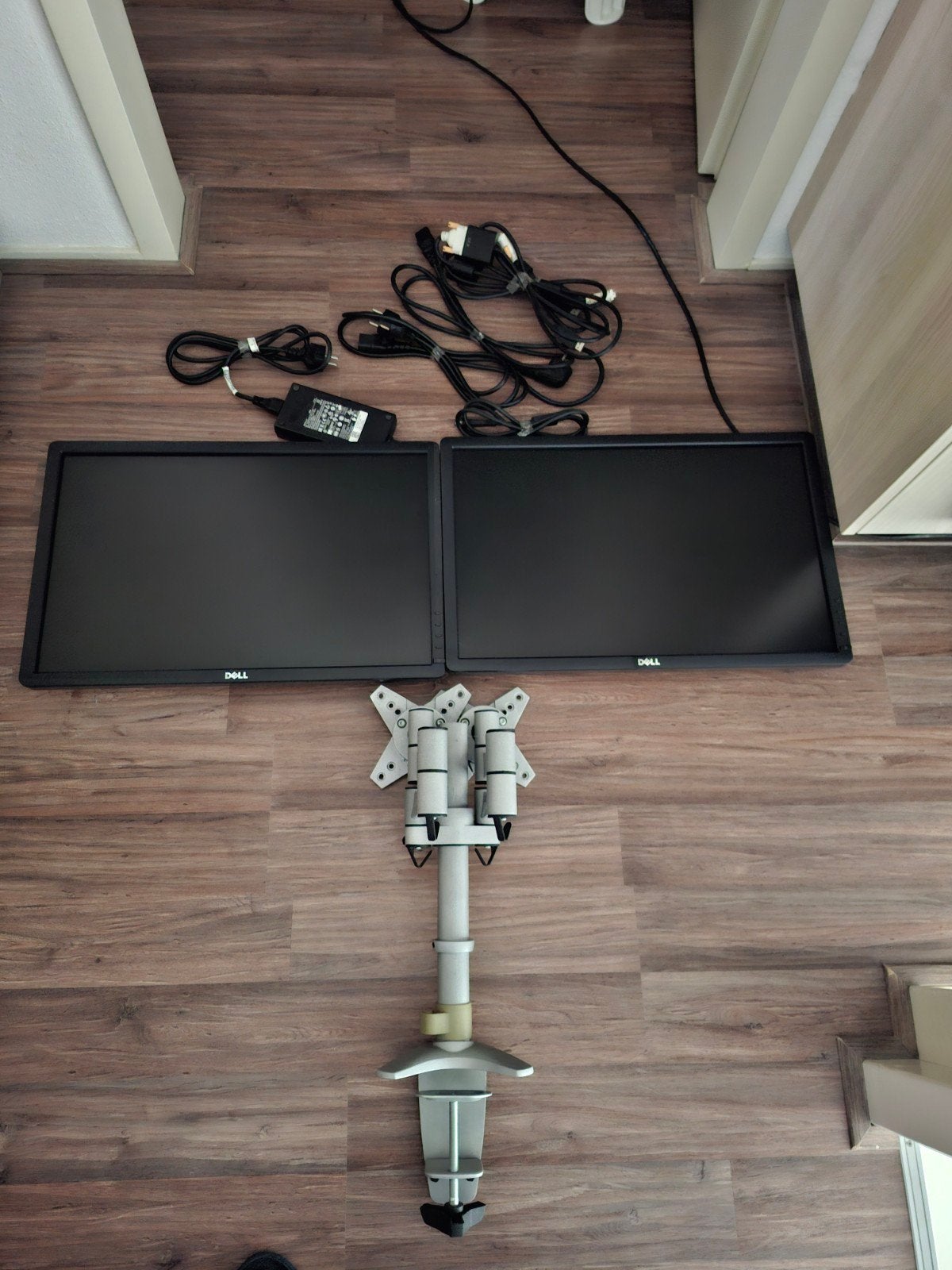 Monitor arm met 2 monitoren, Computers en Software, Monitoren, Ophalen, Gebruikt