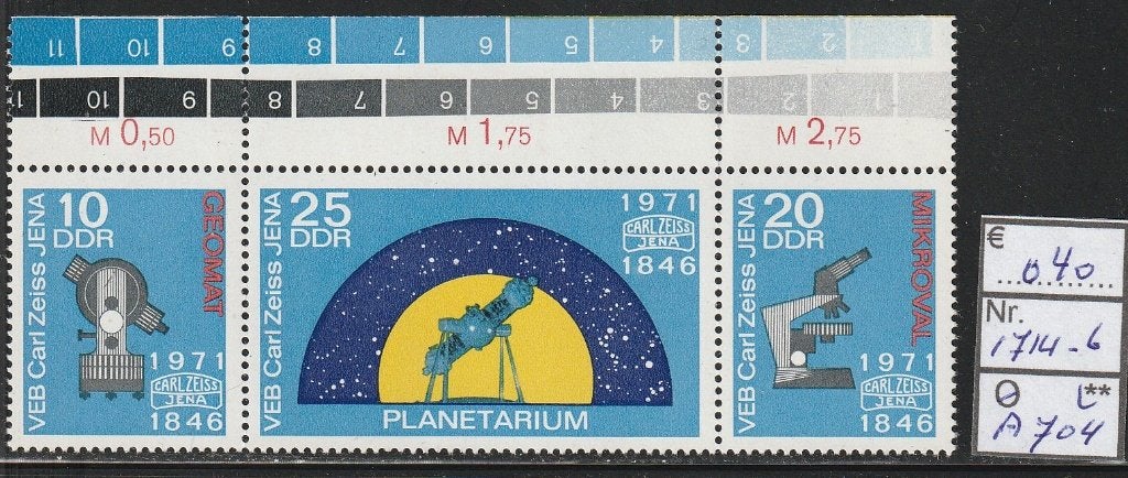 DDR Planetarium Michel 1714-6 Nr.A704p, Verzenden, DDR, Postfris