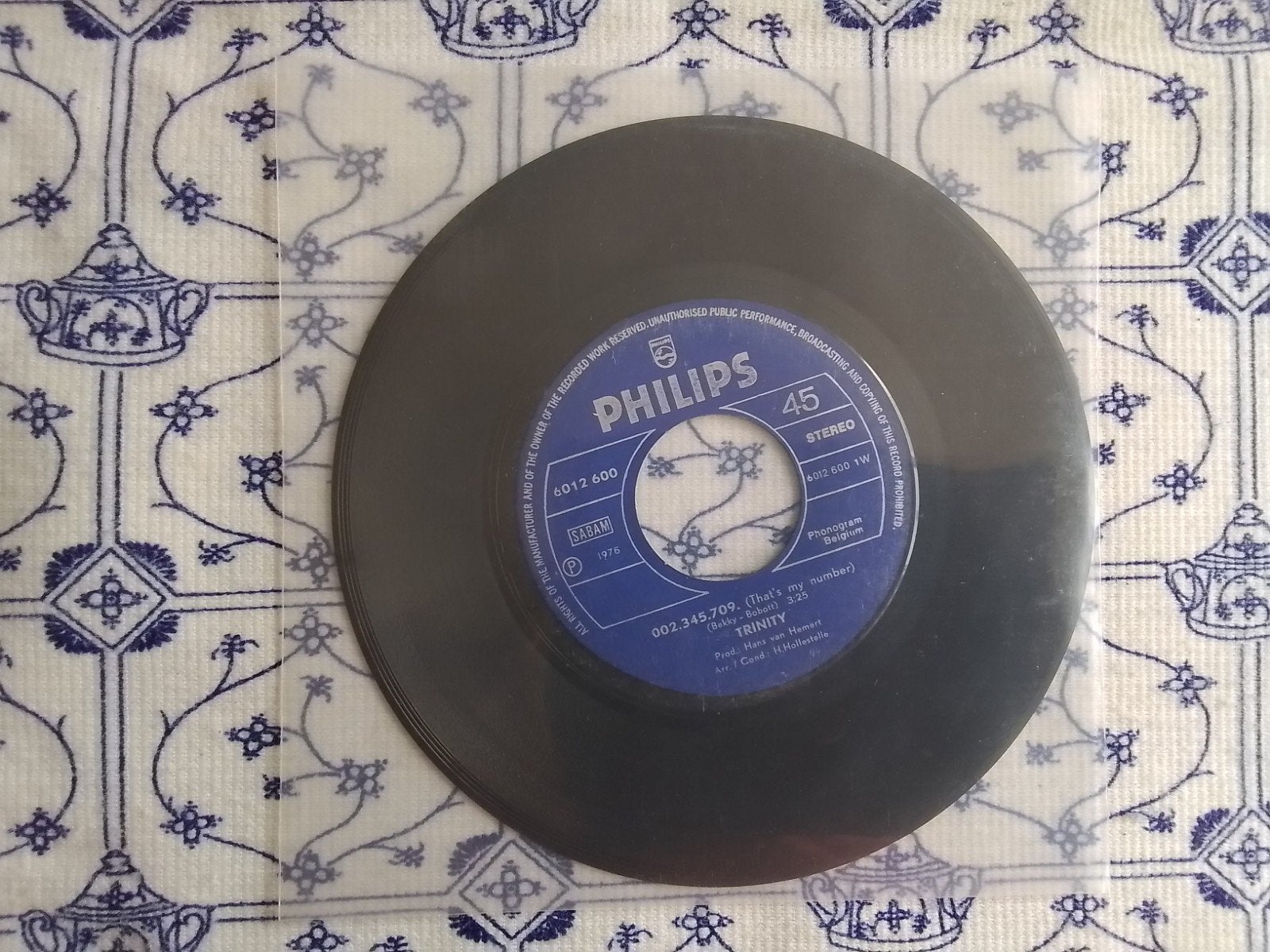 Trinity           002.345.709., Ophalen of Verzenden, Zo goed als nieuw, 7 inch, Pop