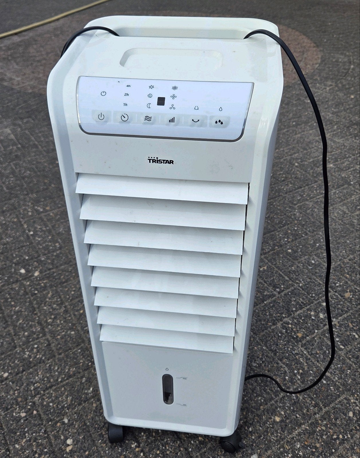 mobiele airco Tristar 220V, Ophalen, Minder dan 60 m³, Timer, 3 snelheden of meer