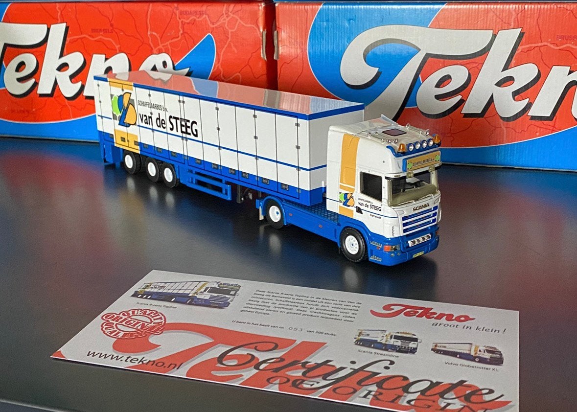 Tekno vd Steeg, Hobby en Vrije tijd, Modelauto's | 1:50, Ophalen of Verzenden, Zo goed als nieuw, Bus of Vrachtwagen, Tekno