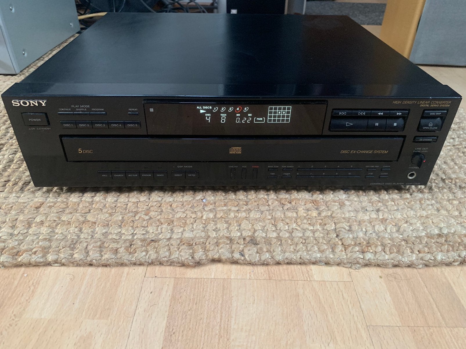 Sony CDP-C535 5 disc ex-change wisselaar, Audio, Tv en Foto, Ophalen of Verzenden, Zo goed als nieuw, Sony, Wisselaar