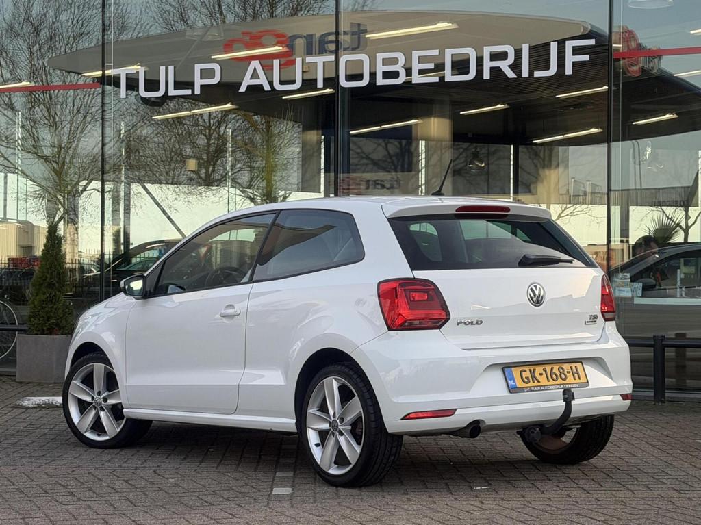 Volkswagen Polo 1.2 TSI Highline Airco Cruise Clima 2eEig NA, Stof, 4 cilinders, Start-stop-systeem, Wit