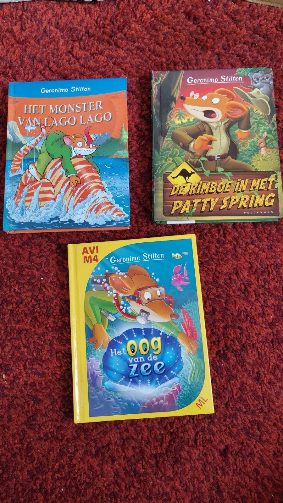 3x Geronimo Stilton boeken, Boeken, Ophalen of Verzenden, Gelezen, Geronimo Stilton, Fictie algemeen