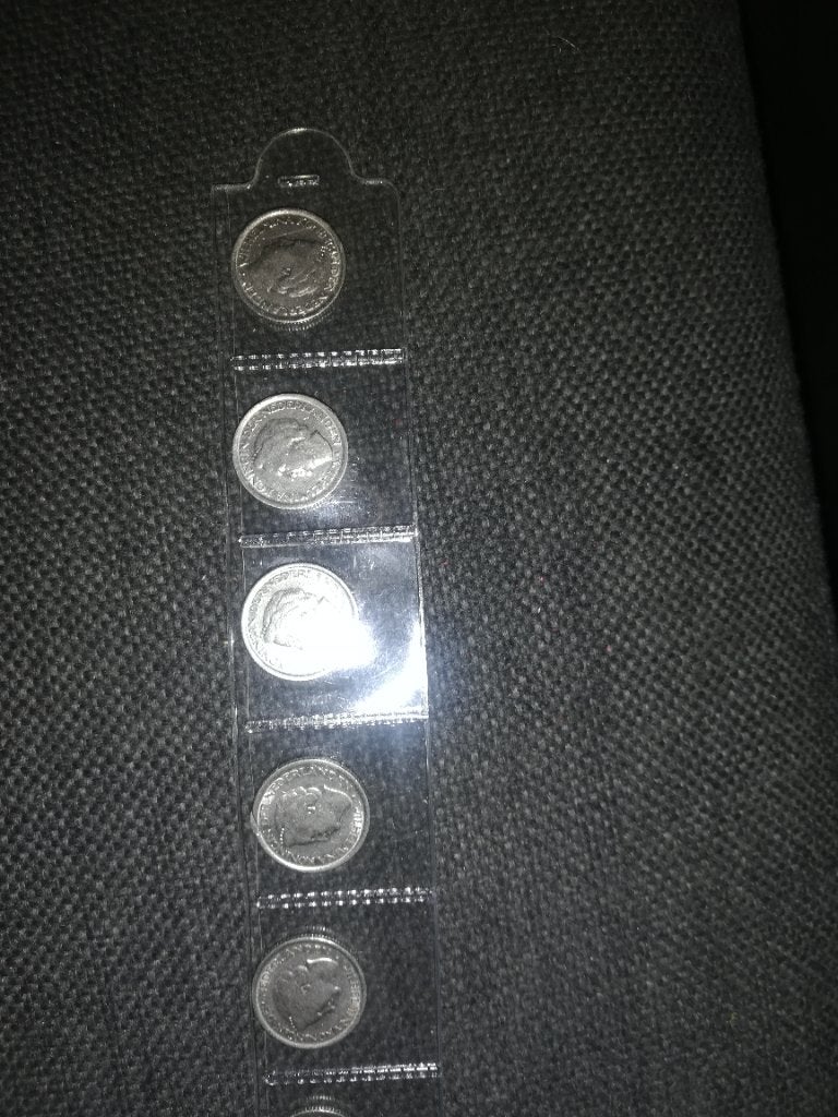 1948 kwartjes wilhelmina, Ophalen of Verzenden, Nederland, Munten