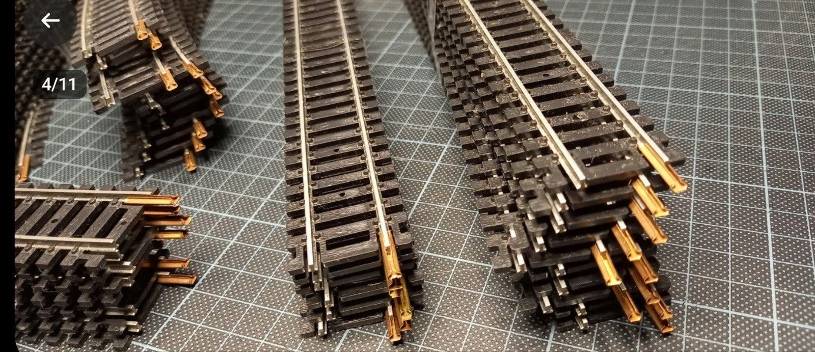 LIMA RAILS-WISSELS-ONTKOPPEL IN DOOS., Overige merken, Gebruikt, Gelijkstroom, Rails