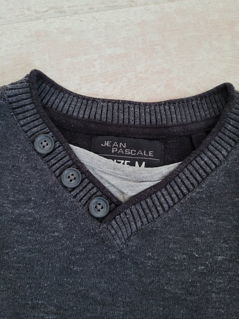 Jean Pascale grijze trui pullover maat M zgan, Maat 48/50 (M), Ophalen of Verzenden, Zo goed als nieuw, Jean Pascale