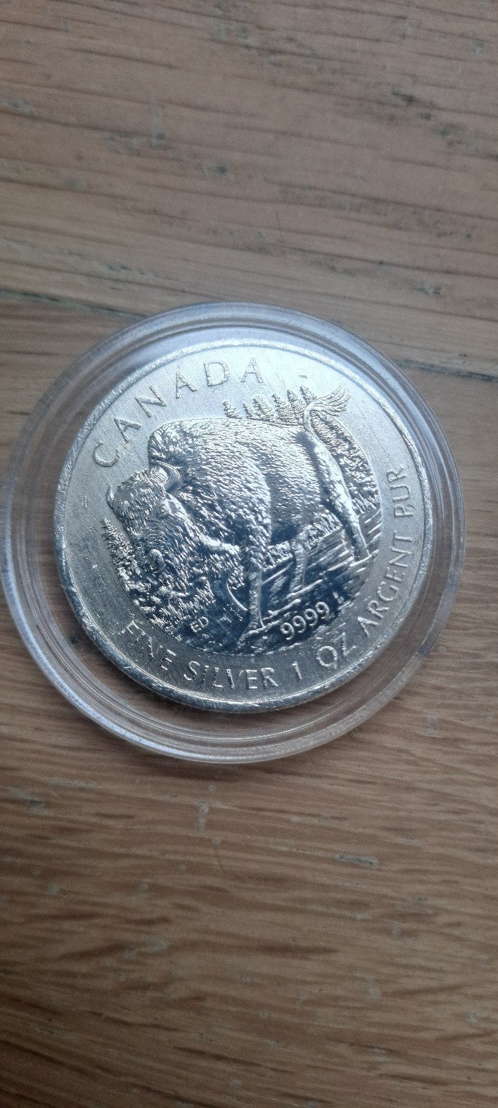 Canada 2013 Zilveren Buffel 1oz Munt, Ophalen of Verzenden, Losse munt, Zilver