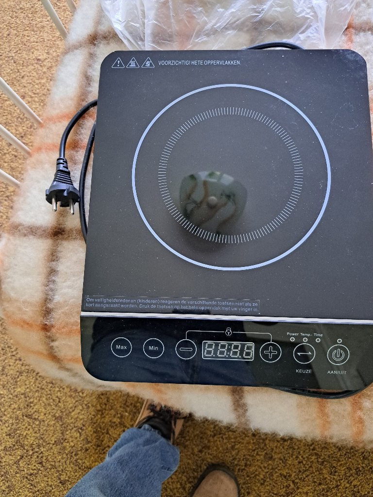 Kookplaat elektrisch, inductie., Witgoed en Apparatuur, Kookplaten, 3 kookzones of minder, Ophalen of Verzenden, Zo goed als nieuw
