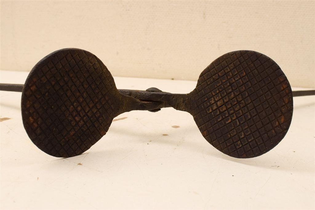 Gietijzeren wafelijzer 48331, Ophalen of Verzenden, Gebruikt
