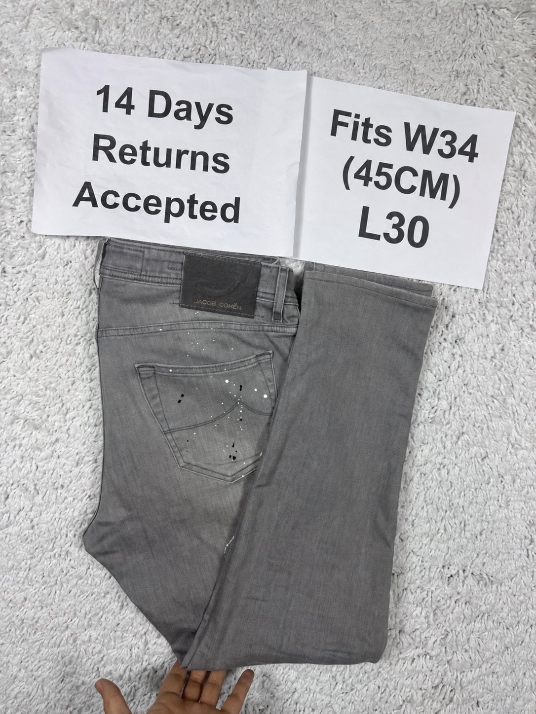 Jacob Cohën J622 Slim Nick Jeans Valt als W34 L30 Grijs 3195, Ophalen of Verzenden, H, H, H