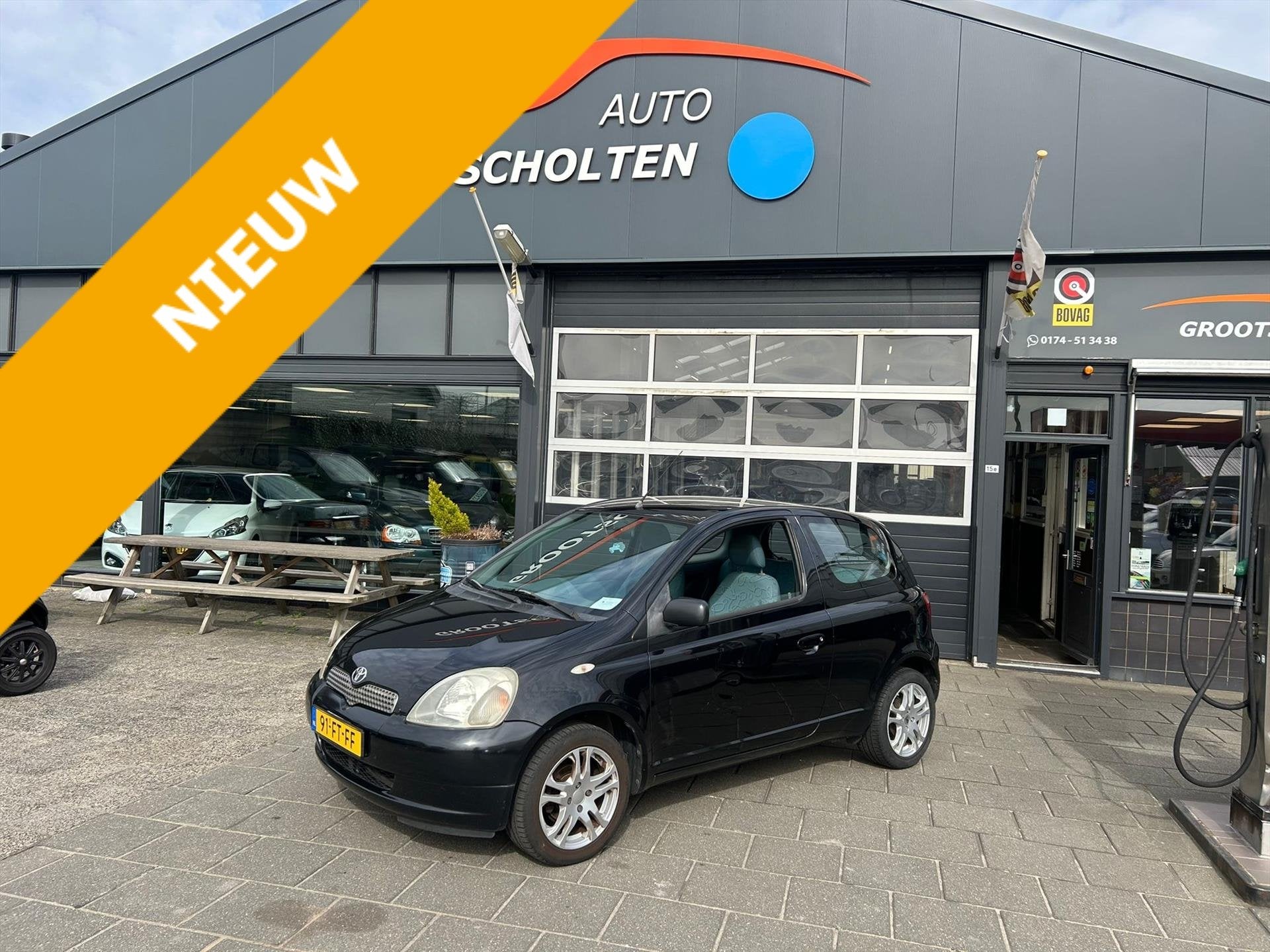 Toyota Yaris 1.0 16V VVT-I 3DR LUNA GEEN AFLEVERKOSTEN!, Dealer onderhouden, Stof, Origineel Nederlands, Bedrijf