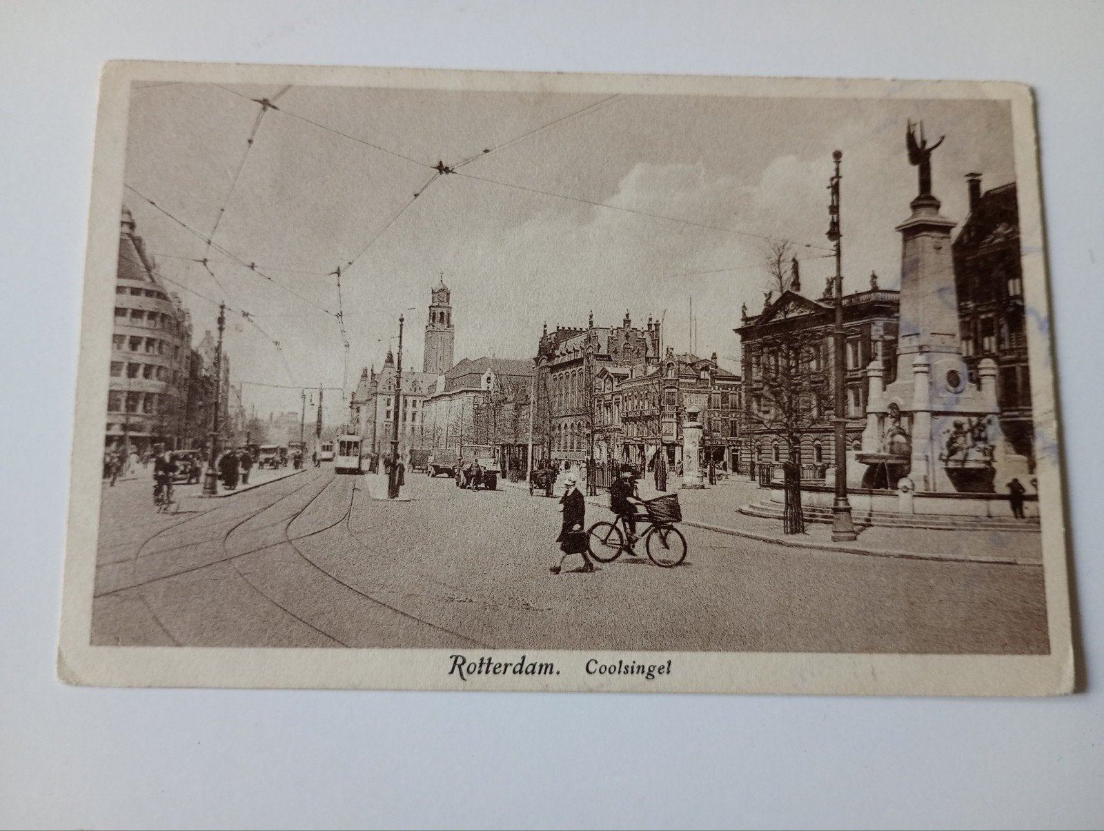 Rotterdam Coolsingel 1931, Ophalen of Verzenden, 1920 tot 1940, Gelopen, Zuid-Holland