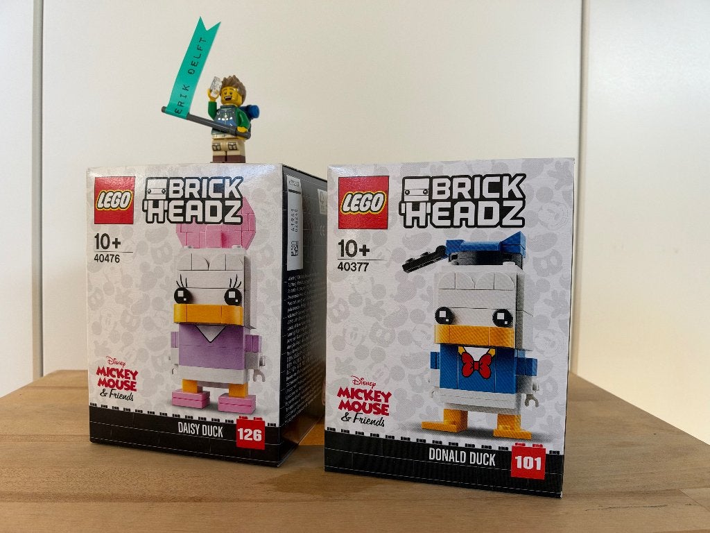 LEGO 40377 & 40476 Donald en Katrien Duck Brickheadz NEW, Ophalen, Ongeopend/sealed, BrickHeadz, Lego