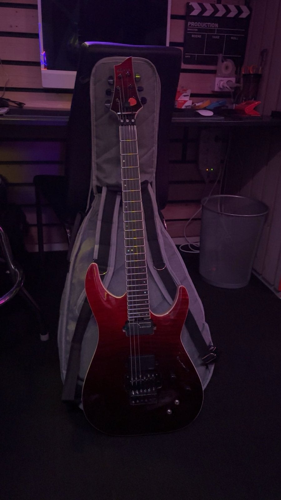Schecter C-1 SLS Elite Blood Burst - Zo goed als nieuw, Ophalen, Zo goed als nieuw, Solid body, Overige merken