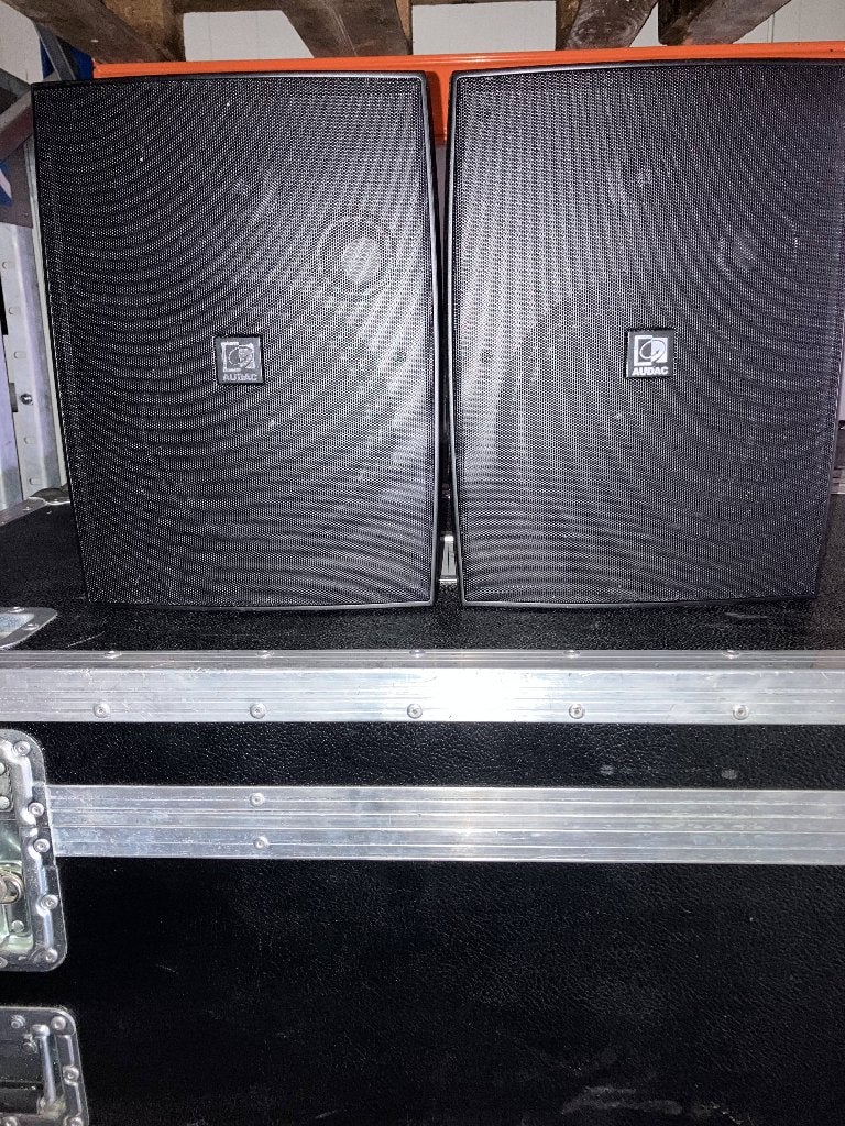 Audac WX802 indoor speakers zwart (2x), Overige merken, Ophalen of Verzenden, Zo goed als nieuw, 60 tot 120 watt