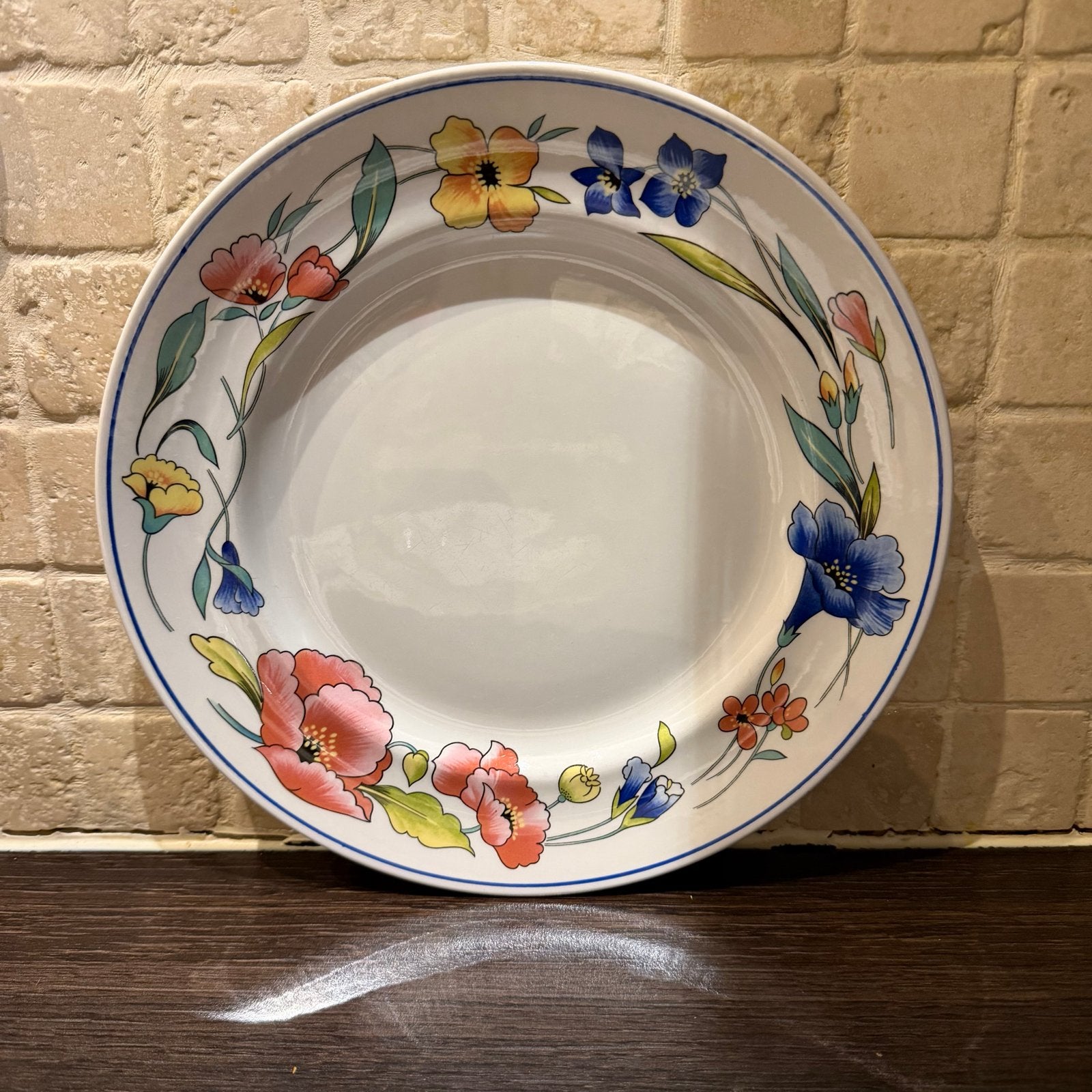 2x Vintage Wood & Sons Alpine Meadow Borden Vervanging 26 cm, Gebruikt, Overige merken, Keramiek, Vintage